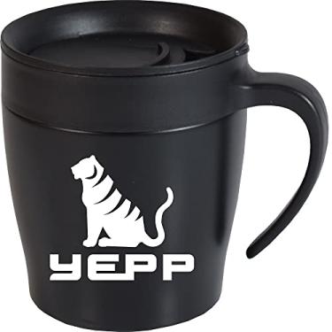 Imagem de Caneca Copo Térmica Inox Com Tampa CaféStyle 330ml C/Colher Cor:Preto