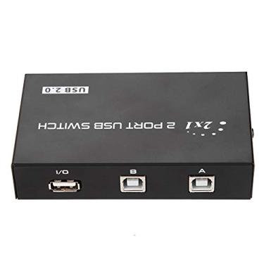 Imagem de Interruptor de compartilhamento de impressora, 2/4 portas USB 2.0 adaptador de interruptor periférico de computador cubo de caixa para 98/Me/2000/XP, divisor para