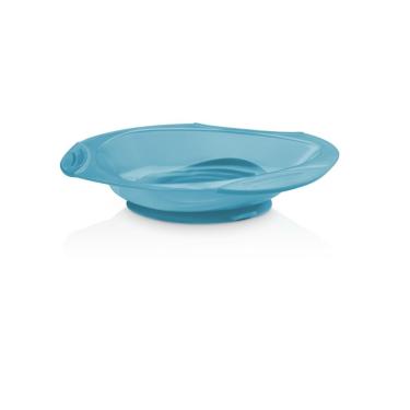 Imagem de Prato Raso Com Ventosa Funny Meal Azul - Bb049