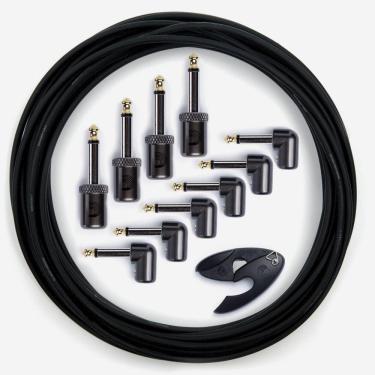 Imagem de Kit De Cabos Para Instrumentos DIY Series Com Mini Cortador 10 Plugs/Fio 15.24m D`Addario PW-GPKIT-50