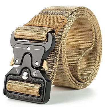 Imagem de BAAD Cinto de nylon masculino, cintos táticos militares, cinto de lona respirável com f...