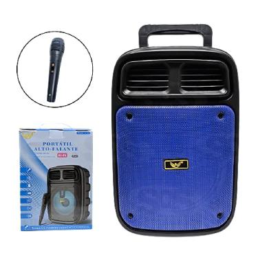 Imagem de Caixa de Som 5W Altomex AM-838 Com Microfone Cor:Azul