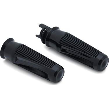 Imagem de Kuryakyn Acessório de guidão de motocicleta 5767: Punhos de mão Phantom para motocicletas indianas 2014-17, preto brilhante, 1 par