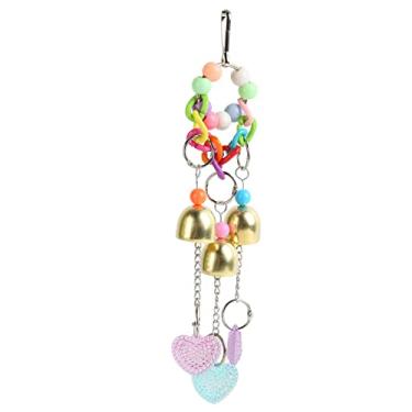 Imagem de Brinquedo de sinos de pássaro, brinquedos de papagaio pendurados para periquitos pequenos e médios com som doce