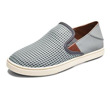 Imagem de Sandália masculina Nalukai da Olukai, Pale Grey/Charcoal, 6