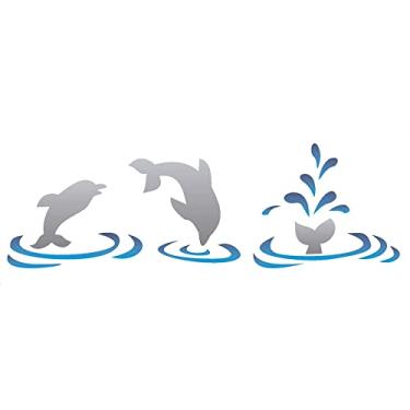 Imagem de Stencil de Acetato para Pintura OPA Simples 10 x 30 cm - 202 Golfinho