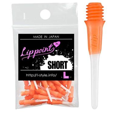 Imagem de L-Style Dart Tips: Short Lippoint - Soft Tip Dart Points - 2BA Thread - Two Tone Ombre Gradient Color - Orange