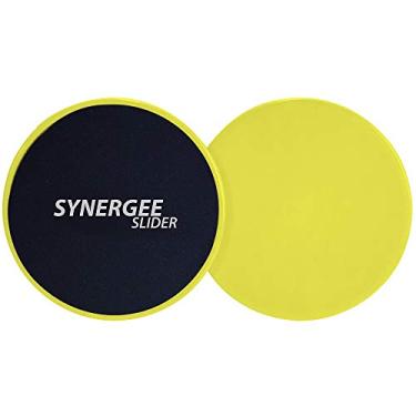 Imagem de iheartsynergee Core Sliders. Dual Sided Use on Carpet or Hardwood Floors. Abdominal Exercise Equipment