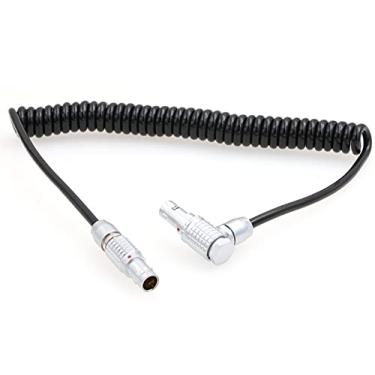 Imagem de ZBLZGP 0B 2 pinos macho para ângulo reto 2 pinos cabo de alimentação para ARRI Alexa Teradek Bond (enrolado)