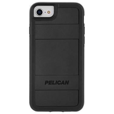 Imagem de Pelican - Série protetora - Capa para iPhone SE (serve para dispositivos 2020 e 2022) - Compatível com iPhone 7 e 8 - Proteção contra quedas militar - 4,7 polegadas - preta