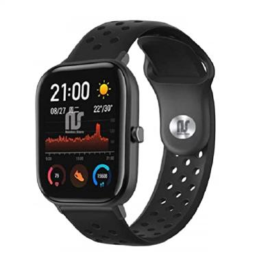 Imagem de Pulseira NSmart compatível com Amazfit GTS (BIP 2 geração) (Preta NK)