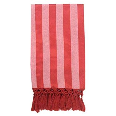 Imagem de Manta de Sofá Jacquard Vermelho com Branco 190x140