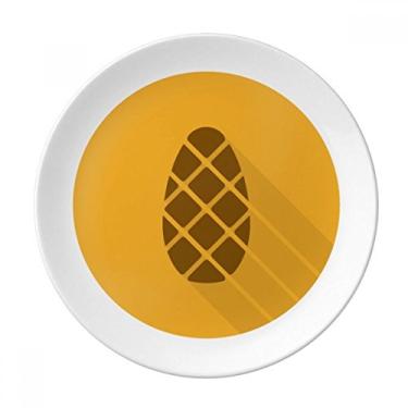 Imagem de Prato de Ação de Graças com estampa laranja de porcelana salver louça de jantar