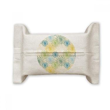 Imagem de Flor planta colorida dente-de-leão suporte para cobertura de papel de tecido de algodão saco de linho