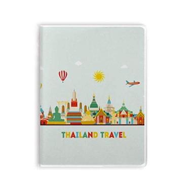 Imagem de Caderno de ilustração de Cidade Morden da Tailândia, capa de chiclete, diário de capa macia