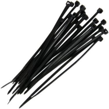 Imagem de BLACK JACK T486 Pacote Abracadeira de Nylon 100 Peças, Preto, 100 x 2.5 mm