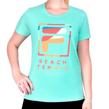 Imagem de Camiseta Fila Beach Tennis Verde Água - Feminina