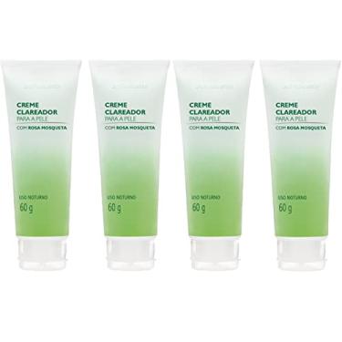 Imagem de Kit 4 Creme Clareador Para Pele Com Rosa Mosqueta 60g