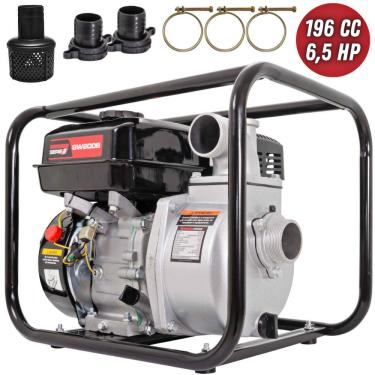 Imagem de Motobomba Kawashima GW-200B Autoescorvante À Gasolina 4 Tempos 6,5HP 196cc Partida Manual Com Saída de 2 Polegadas Para Água Limpa