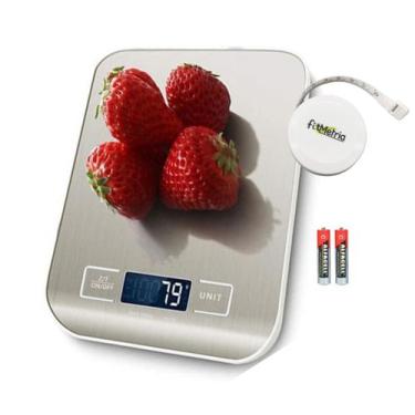 Imagem de Balança Digital Cozinha Em Aço Inox 10Kg Precisão Dieta Fitness Alimen