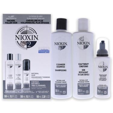 Imagem de Kit 3 Nioxin Sistema 2 Shampoo + Condicionador + Tratamento