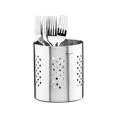 Imagem de Suporte para Talheres Brinox Jornata em Aço Inox – 12 cm