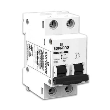 Imagem de Disjuntor SHB GII, Modelos 3kA/ 4,5kA, Bipolar 63A - Soprano