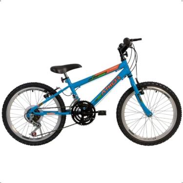 Imagem de Bicicleta Infantil Aro 20 Athor Evolution Com Macha 18 Velocidadeas Cor:Azul