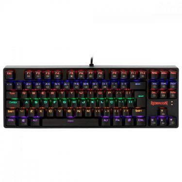 Imagem de Teclado Gamer Mecânico Compacto Redragon Lakshmi Rainbow K606R Switch Blue
