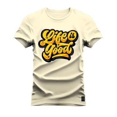 Imagem de Camiseta Plus Size Algodão Premium T-Shirt Life Good - Nexstar