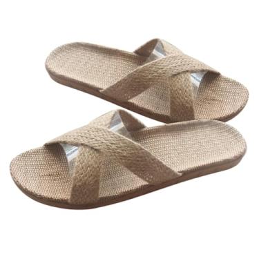Imagem de PACKOVE chinelos para homens chinelos masculinos chinelos de casa chinelos de verão chinelos de primavera chinelos de linho de verão simples sandálias cara
