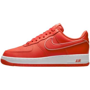 Imagem de Nike Tênis de basquete masculino Air Force 1 '07, Picante Vermelho/Branco (Dv0788-600), 12