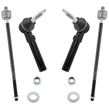 Imagem de MYSMOT ES800403 ES80646 Extremidades da haste dianteira interna e externa esquerda e direita para Chrysler Town & Country 2008-2016 Dodge Grand Caravan 2008-2018 Volkswagen Routan 2009-2010, pacote