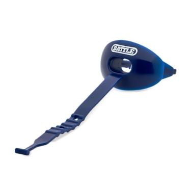 Imagem de Battle Protetor labial de oxigênio com alça conectada, futebol e equipamentos esportivos, suprimento máximo de oxigênio, bocal serve com ou sem suspensórios - tamanho único, azul marinho