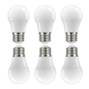 Imagem de Satco (Pacote com 6) Lâmpadas de filamento LED reguláveis, S12405, alto lúmens, 5 watts, A15; branco macio; 3000K; base média; 90 CRI; 120 volts para uso residencial, hotelaria, display e comercial