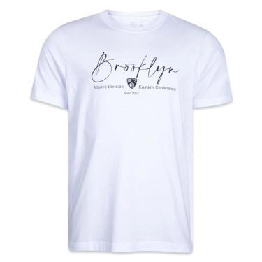 Imagem de Camiseta New Era Brooklyn Nets Golf Culture Branco-Masculino