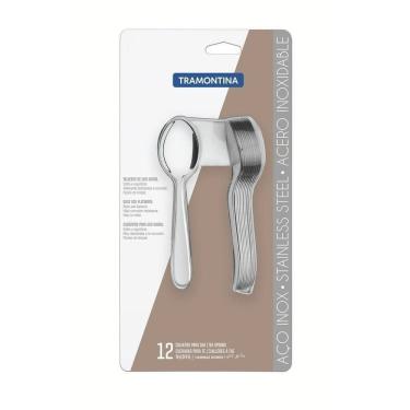 Imagem de Conjunto De Colheres Para Chá Angra Tramontina Aço Inox 12 Peças Tramontina
