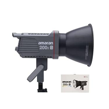 Imagem de Luz de vídeo LED bicolor amaran 200x S 200W, luz de estúdio de controle de aplicativo Bluetooth, fonte de alimentação CC/CA, montagem Bowens, iluminação silenciosa para fotografia com ventilador