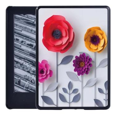 Imagem de Capa rígida para Kindle 10ª/8ª geração/Kindle Paperwhite 1 5th/2 6th/3 7th/4 10th Tablet Capa protetora durável (27.3D Art-Flower, Paperwhite 1 2 3)