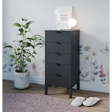 Imagem de COMODA FALKK QUEENS 5 GAVETAS 400 (Preto)