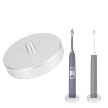 Imagem de Suporte de escova de dentes elétrico prateado para banheiro, suporte de escova independente de aço inoxidável, compatível com Philips Sonicare Protective Clean 5100, 4100, 5300, 6500, 6100, New