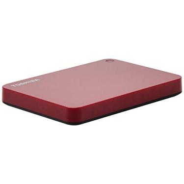 Imagem de HD Externo Portátil Toshiba Canvio Advance 1TB Vermelho USB 3.0 - HDTC910XR3AA