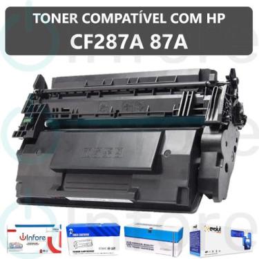 Imagem de Cartucho de Toner Cf287a 287a 87a Compatível com Impressora Laserjet m