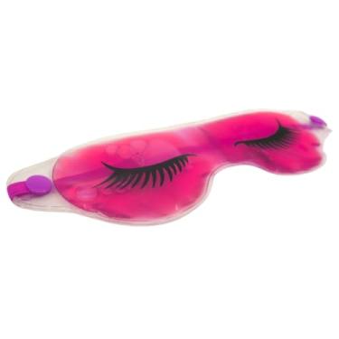 Imagem de Máscara Térmica em gel para redução de Olheiras/Spa em casa/Máscara Relaxante/Máscara para dormir - COR: ROSA CÍLIOS