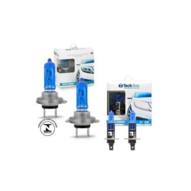 Imagem de Kit Lâmpadas Techone Super Branca H7 + H1 Efeito Xenon 8500K - Blue Li