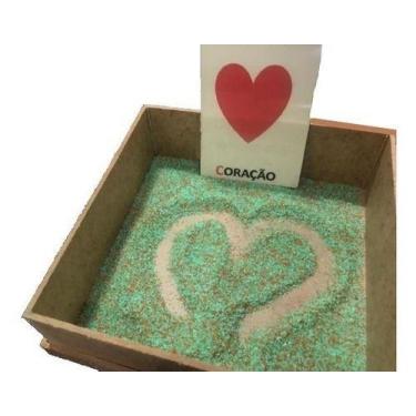 Imagem de Caixa sensorial com caixa mdf 2 kits de areias e alfabeto móvel - T&D 