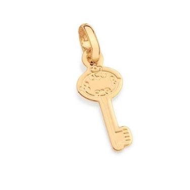 Imagem de Pingente banhado ouro 3x 24k 18k e 22k  feminino rommanel chave 542674
