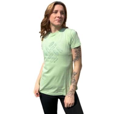 Imagem de Camiseta Columbia Feminina Outlined Kayaks, M, Verde