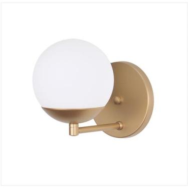 Imagem de Arandela Jabuticaba Dourado Bola/globo De Vidro. - MV ILUMINACAO, Dour