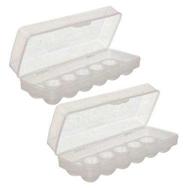 Imagem de 2 Potes Porta Ovos Para 12 Unidades Sanremo Organizador